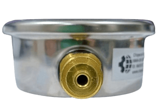 Manômetro DN63 Caixa em Aço Inoxidável com Glicerina Saída Vertical 1/4” BSP de 0 a 16 Bar - MAN-GB-3822016