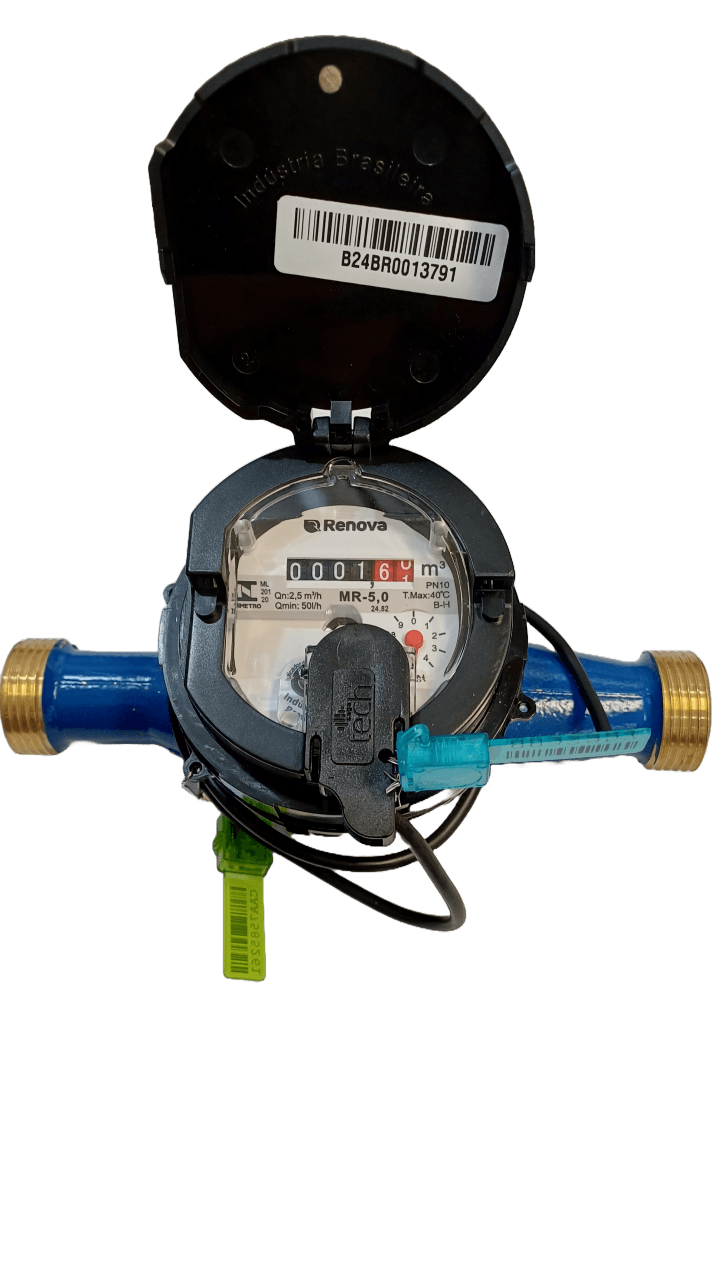 Hidrômetro 3/4pol Dn20 Qn5m3/h Equipado com Saída Pulsada