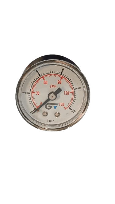 Manômetro DN40 Caixa em ABS sem Glicerina Saída Horizontal 1/8” BSP de 0 a 10 Bar - MAN-GB-3802010